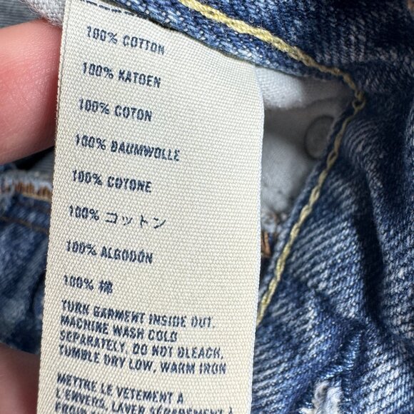 Abercrombie Kids Blue Jeans Size 14 Straight Leg 100% Cotton Denim - Picture 5 of 12